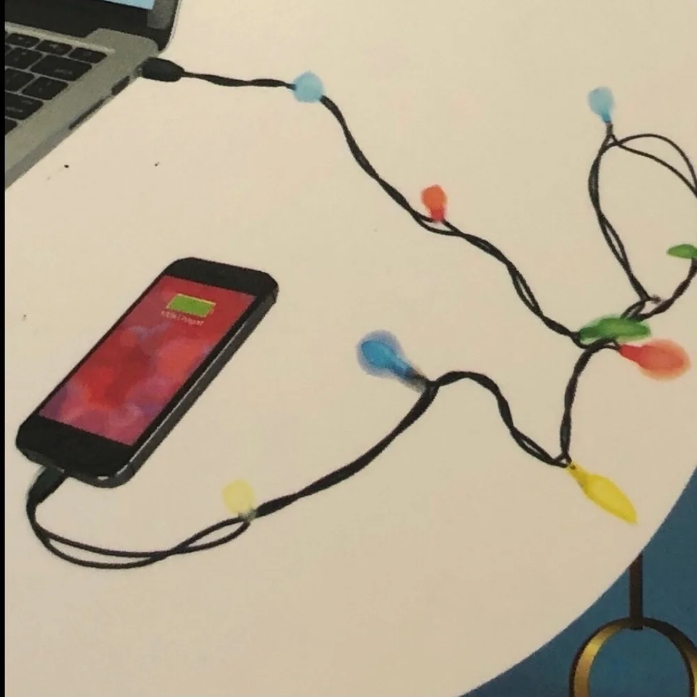 Merry iPhone Christmas LED Lights Charger New